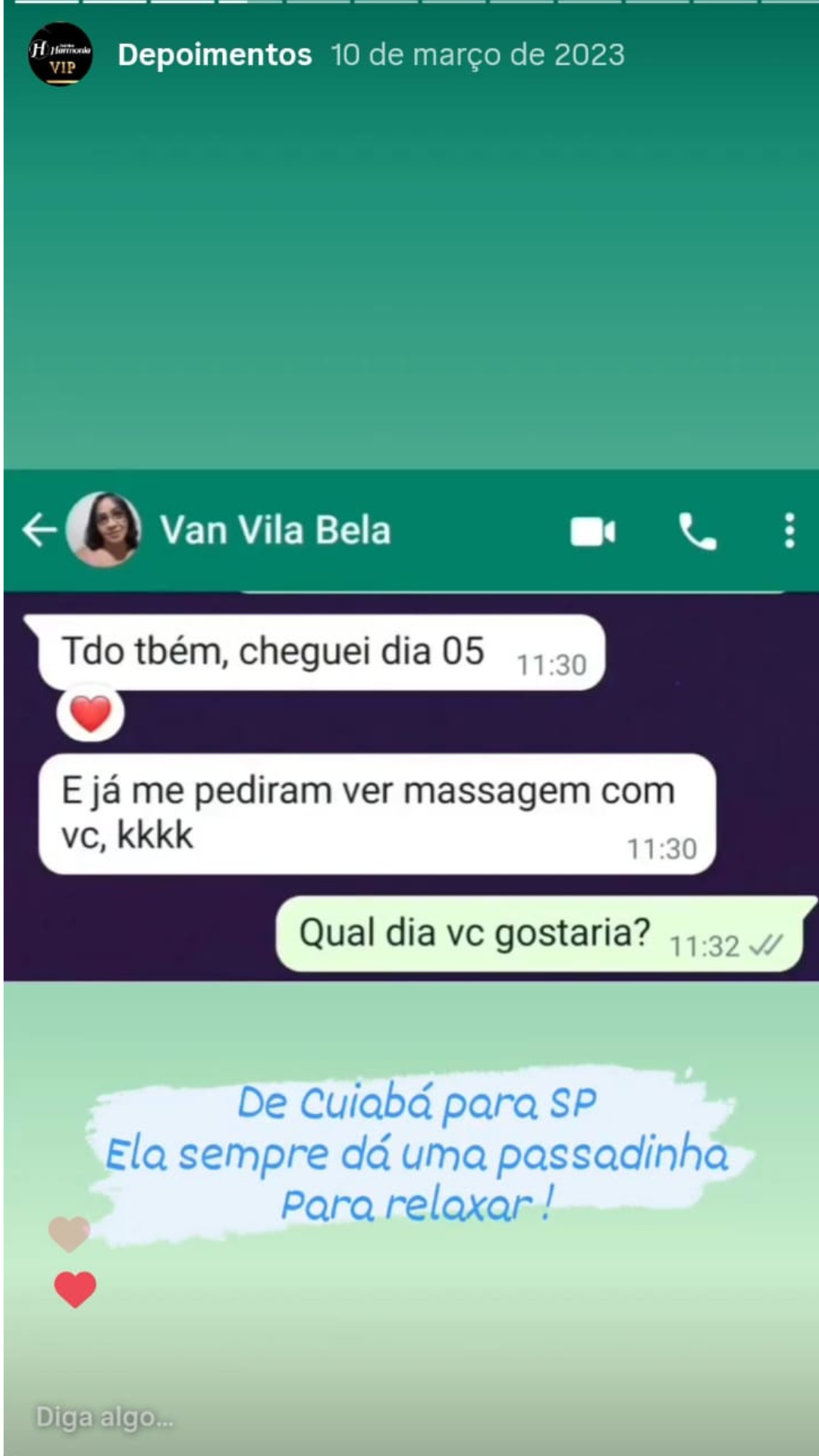 Comentário de cliente 1